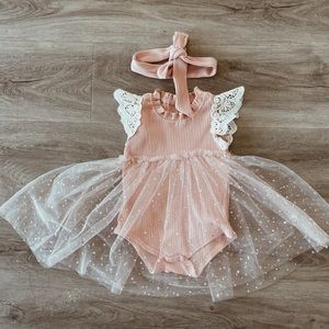 Star & moon bodysuit skirt ♡